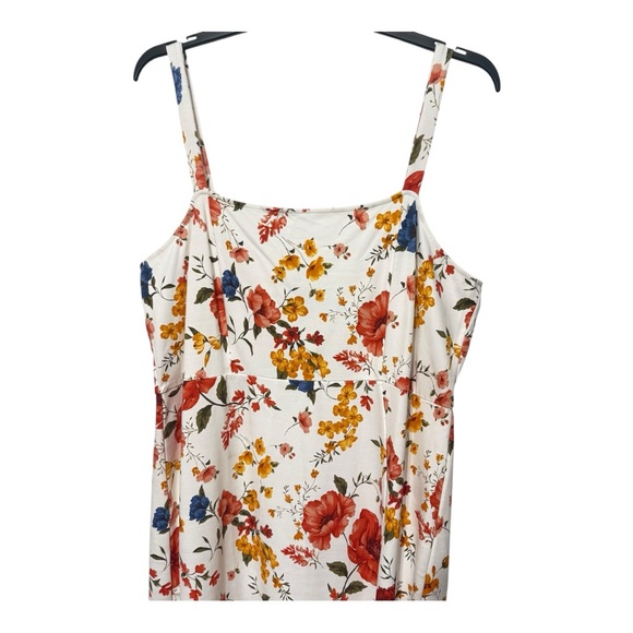 #165 Forever 21 Floral Midi Dress with Spaghetti Straps - Picture 2 of 4